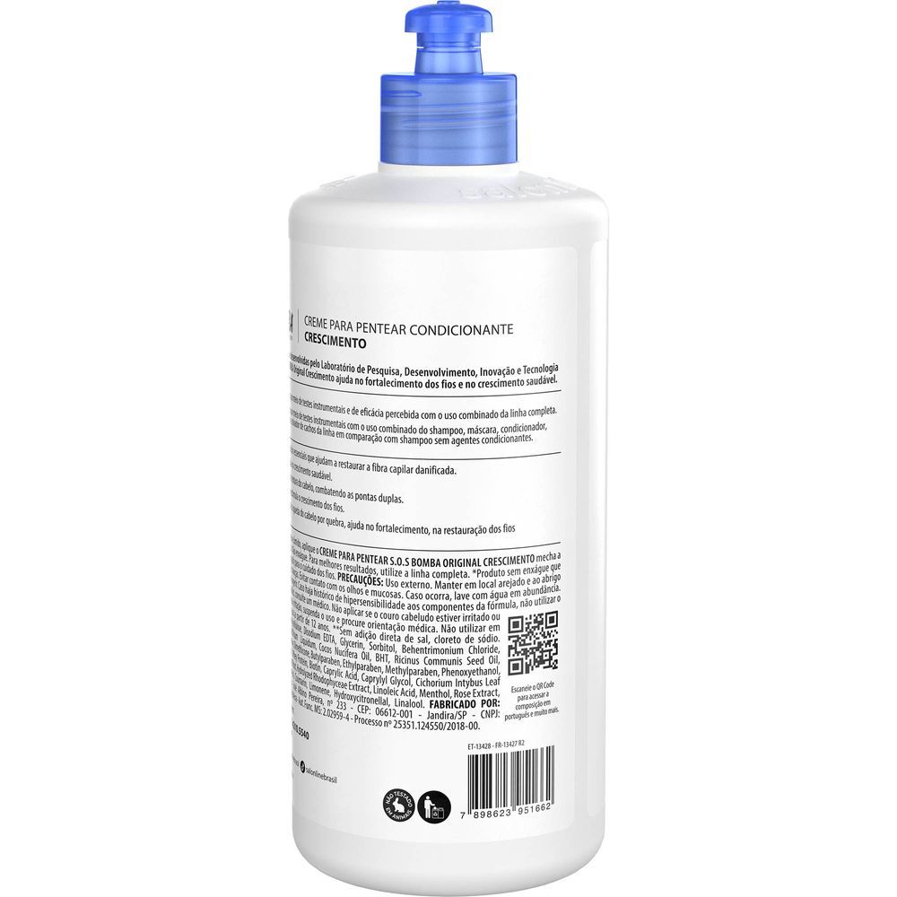 Detalhes do Creme Para Pentear Salon Line SOS Bomba Vitaminas 500ml