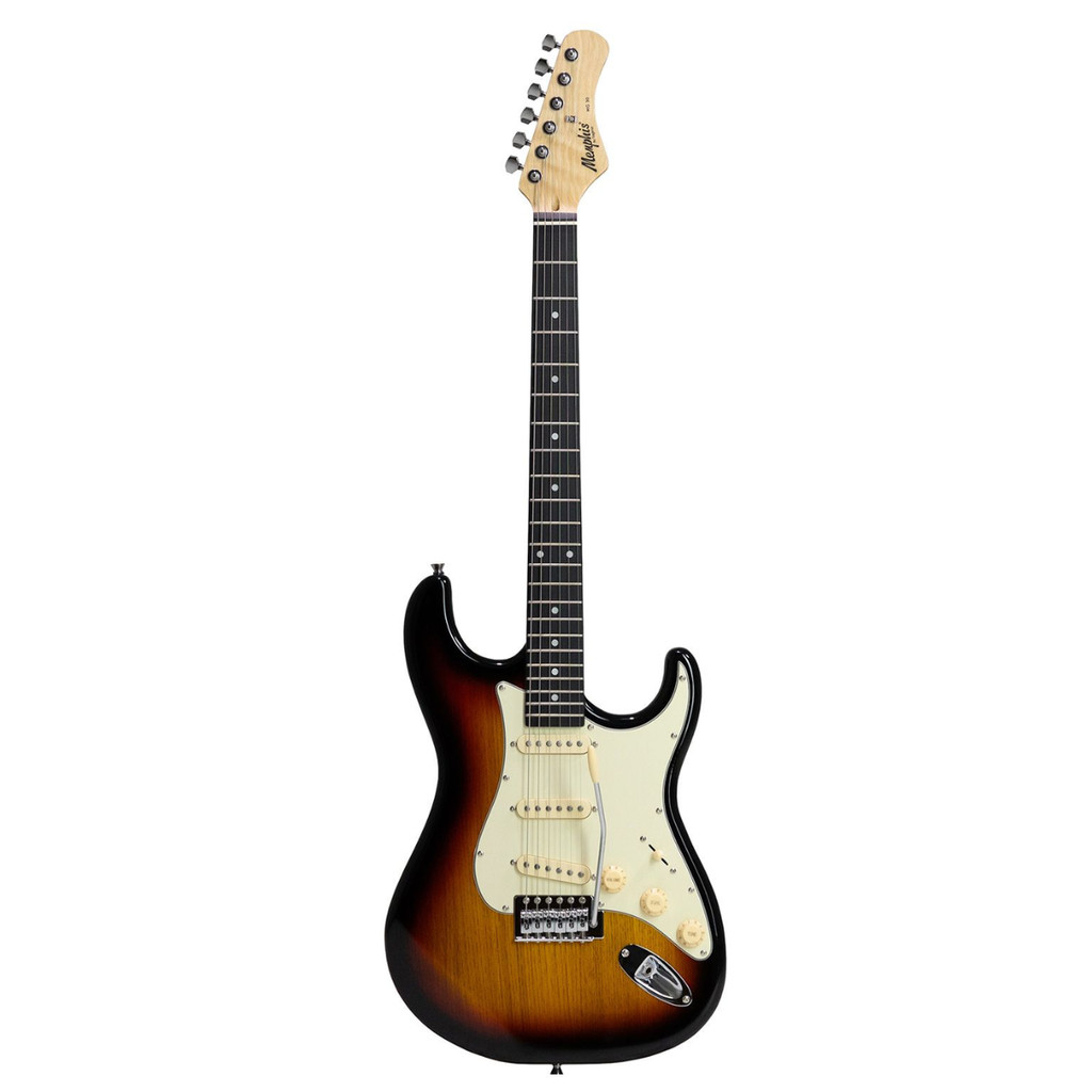Guitarra Tagima Memphis 3S Escala Escura com escudo Escudo AWH MG-30 - Preto, Branco ou Sunburn