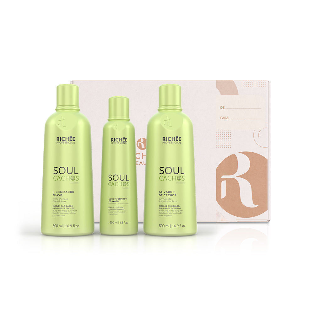 Richée Professional Kit Soul Cachos Shampoo e Ativador + Cond. brinde