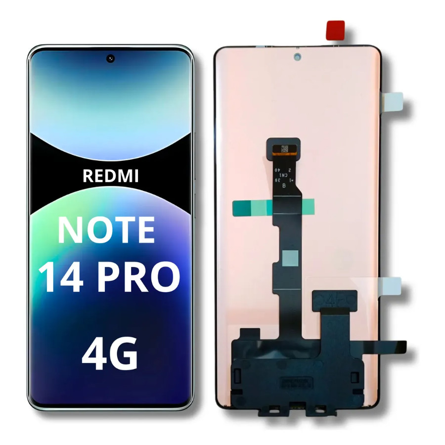 Tela Frontal Para Xiaomi Redmi Note 14 Pro 4G / Note 14s Amoled Sem Aro