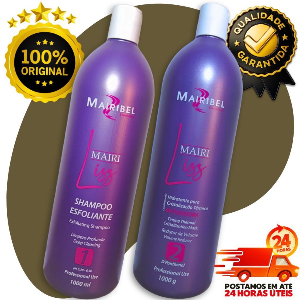 Kit Selante Mairibel Shampo Esfoliante Cristalização Térmica