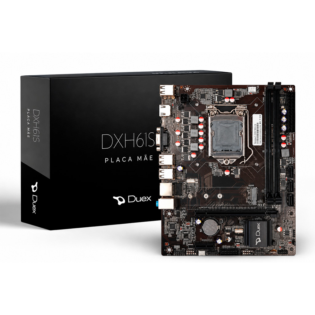 Placa Mãe Duex DXMBH61S M2 LGA1155 DDR3 Micro ATX HDMI