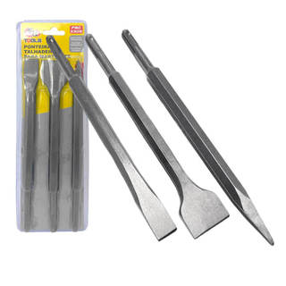 Conjunto de Ponteiras para Martelete 3 Peças