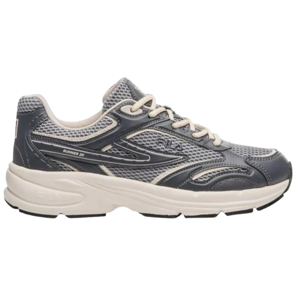 Tênis Fila Runner 2K Feminino - Grafite/Cinza/Bege