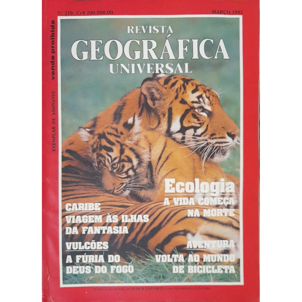 Revista Geográfica Universal nº 219 Março 1993 de Bloch 7999388