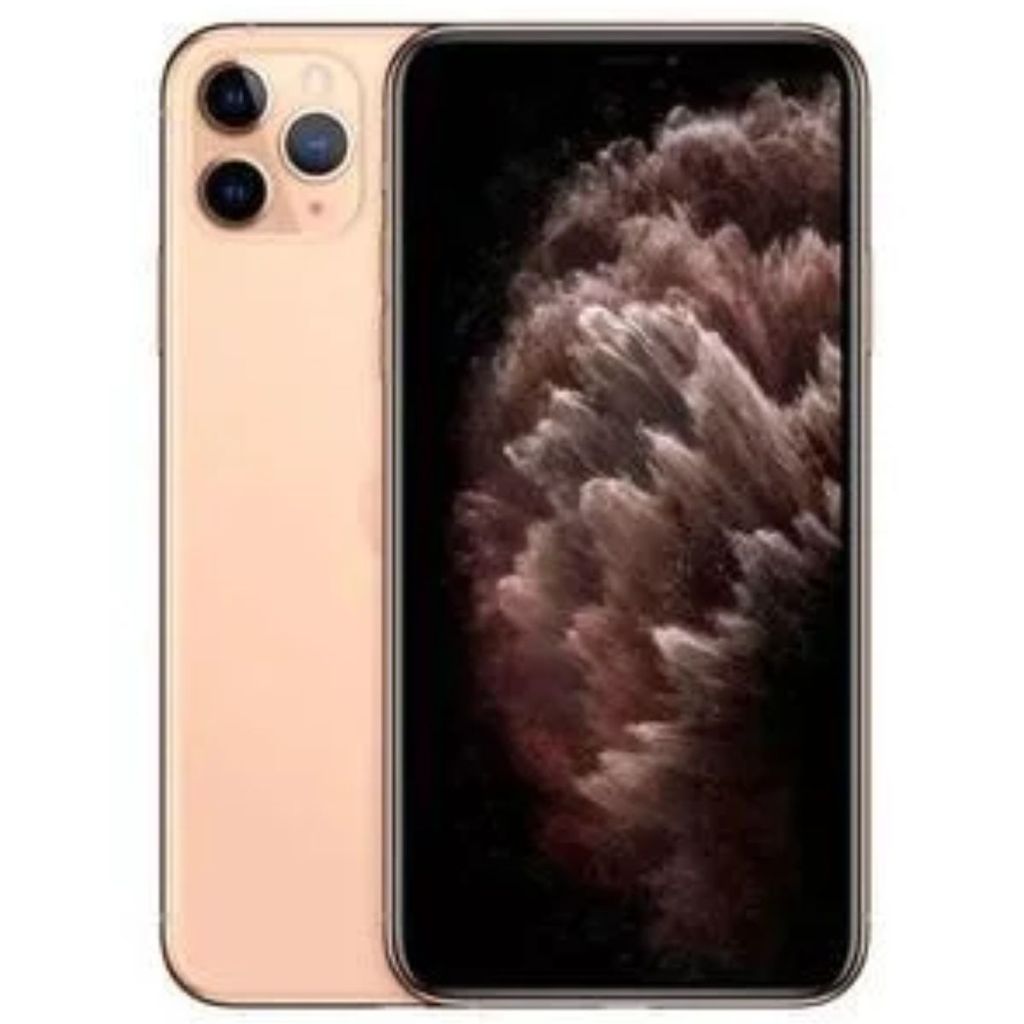 Usado: Iphone 11 Pro Max 256 GB Dourado - Sem Face Id / Touch Id