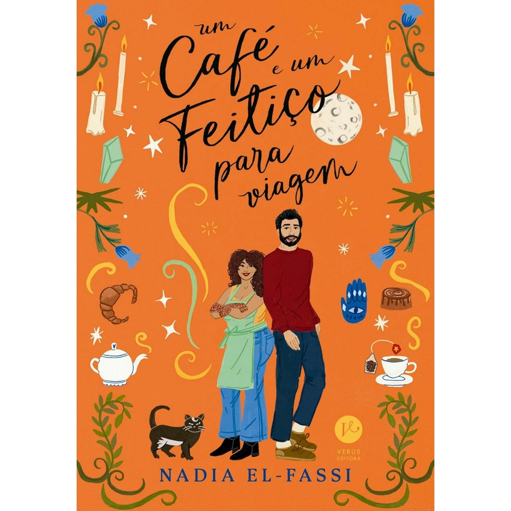 Livro - Um Cafe e um Feitiço para viagem - Nadia El- Fassi (Seminovo)