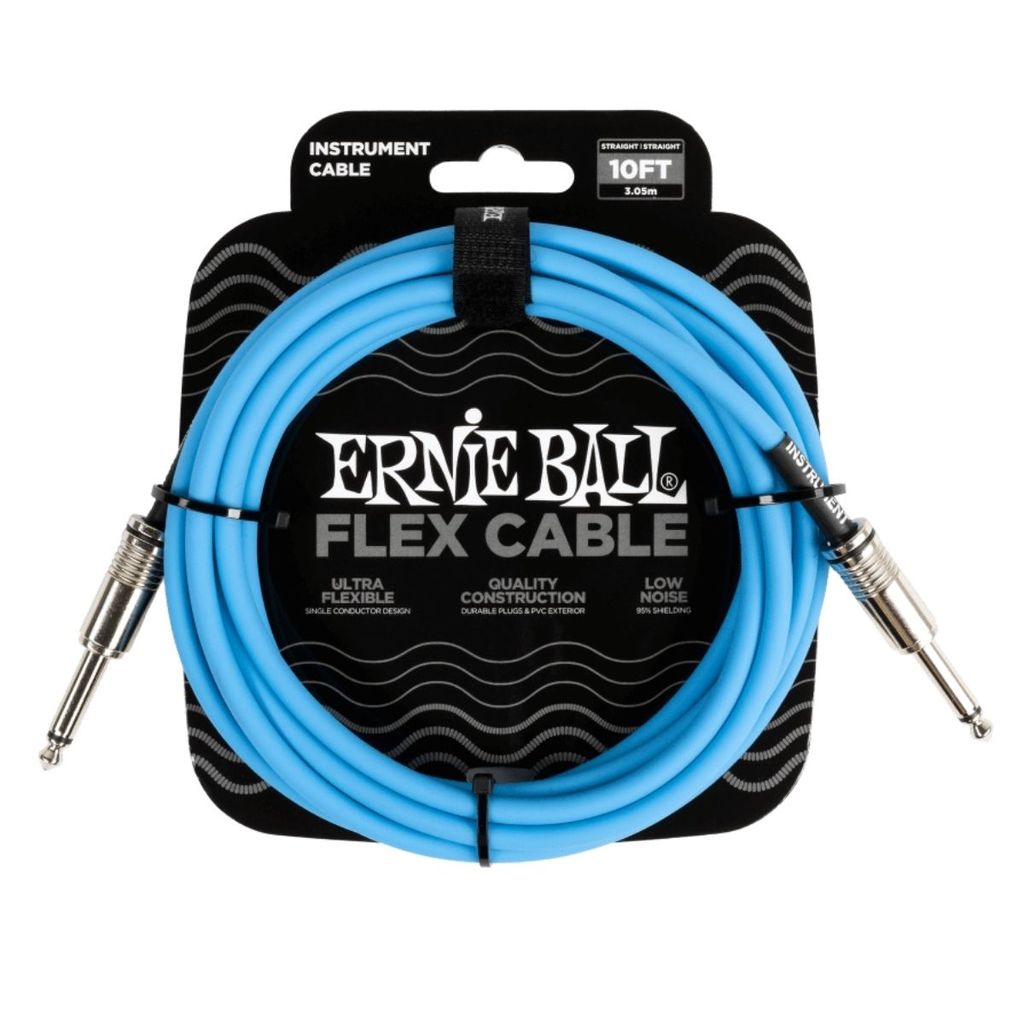 Cabo para Instrumentos Ernie Ball Flex Cable Neon P10/P10 3,5m 10ft