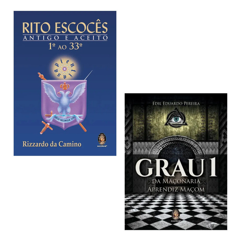 Kit Maçônico: Rito Escocês Antigo E Aceito 1 - 33 + Grau 1 Maçonaria Aprendiz Maçom