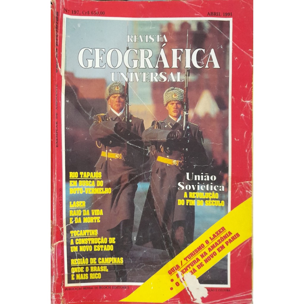 Revista Geográfica Universal nº 197 Abril 1991 de Bloch 8000764