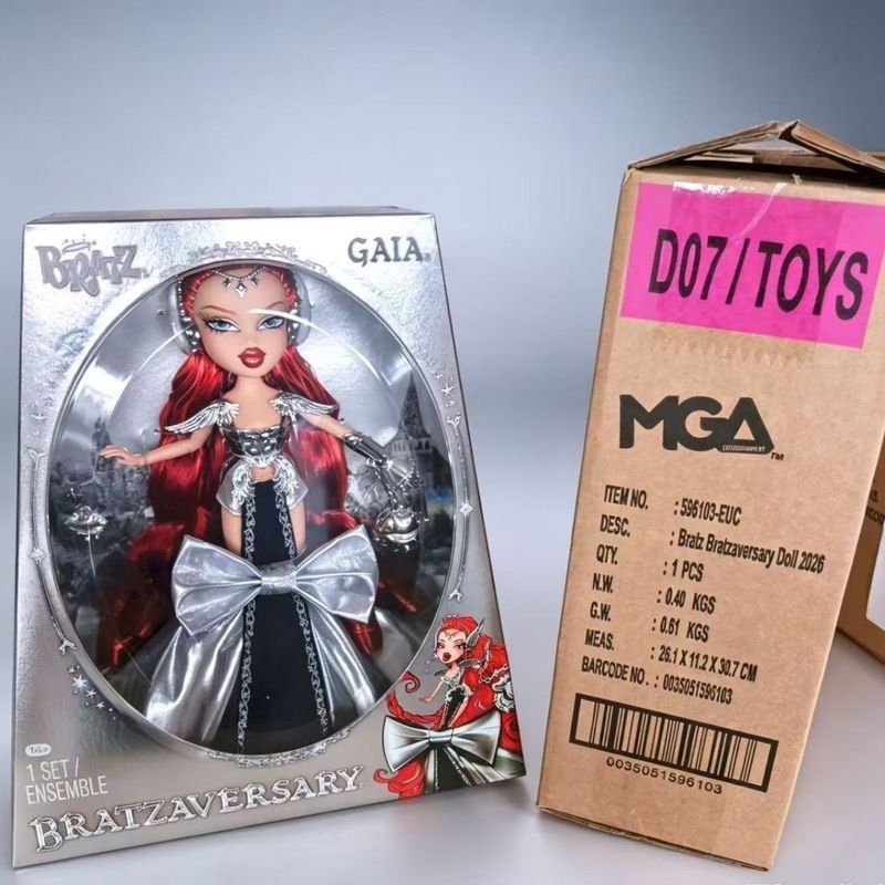 Boneca Bratz 25o aniversário limitado Gaia modelo colecionável596103EUC EUC