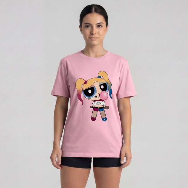 Camiseta Feminina de Algodão Premium com Estampa Divertida de Personagem