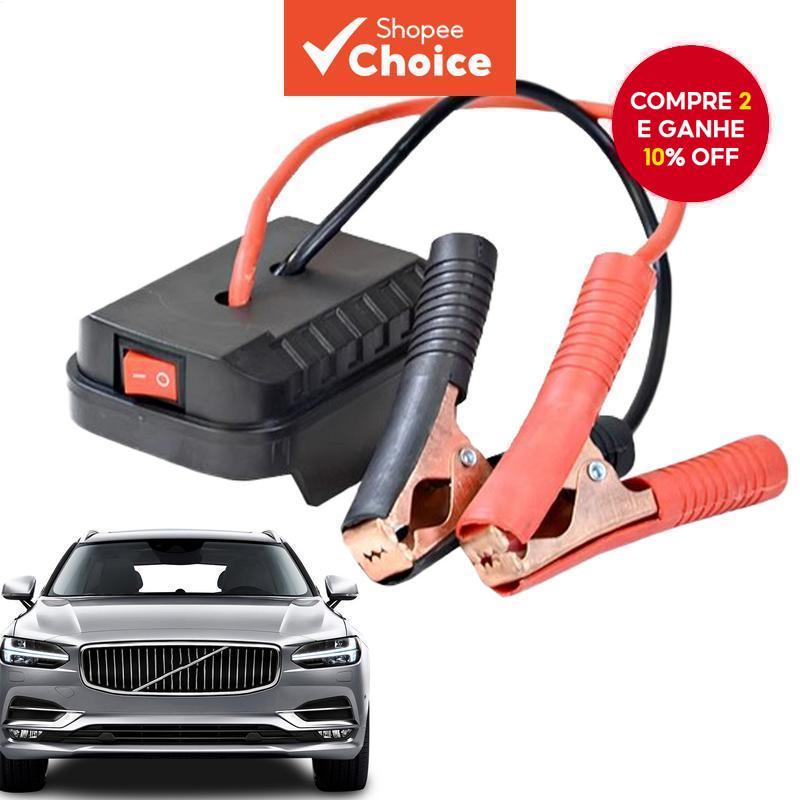  Adaptador de partida para bateria de carro compatível com baterias Makita, carregador de carro com OBD2, testador de