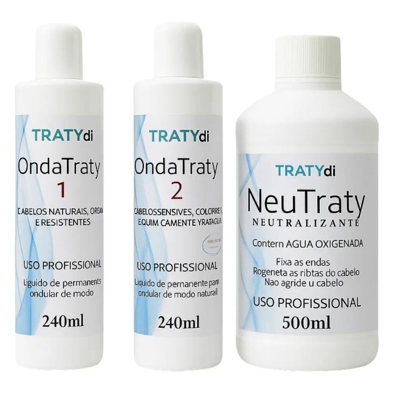 Kit Líquido Permanente Ondatraty Ondula Naturalmente Tratydi