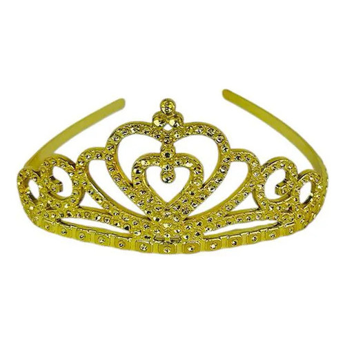 Kit 6 Tiaras De Princesa Coroa Rainha Brilhante Fantasia