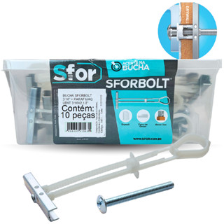 10 Kits Bucha Sforbolt T 3/16 Gesso Drywall Parafuso Fixação Caixa Rápida 20pç em Oferta na Shopee