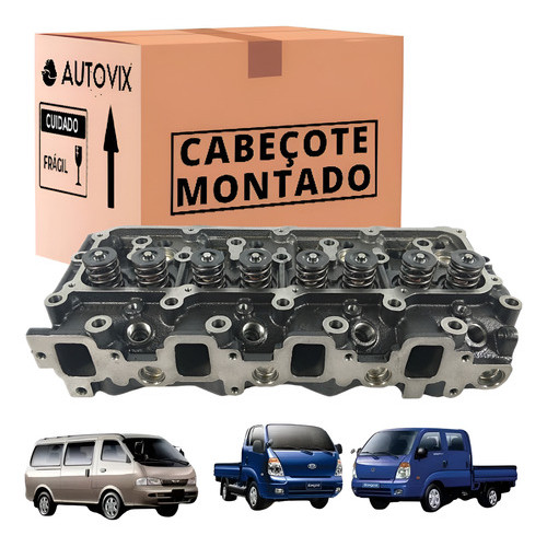 Cabeçote Do Motor Bongo K2700 Besta Gs 2.7 3.0 Montado Novo em Oferta na Shopee
