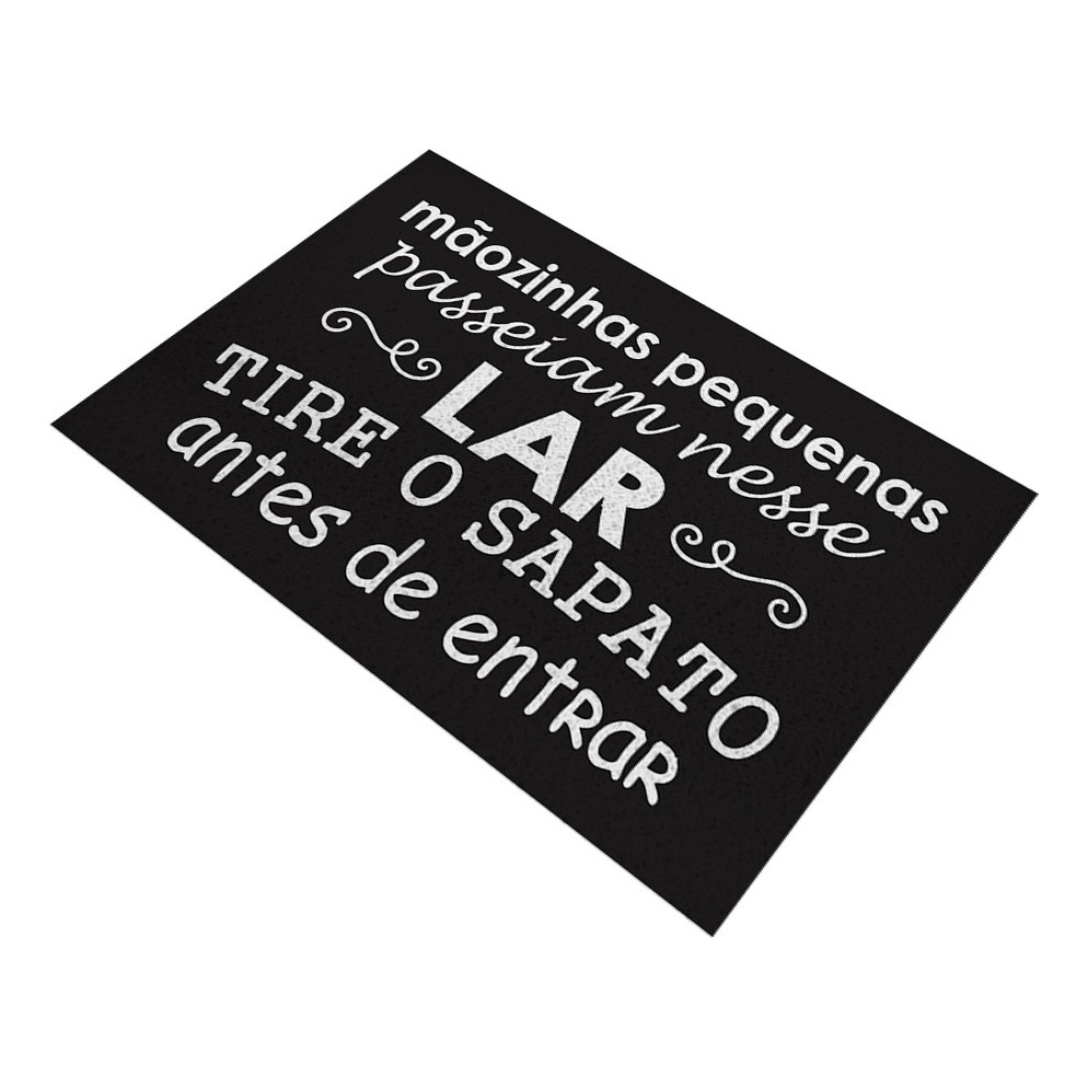 Tapete Divertido Capacho Mãozinhas 60x40 Ca179