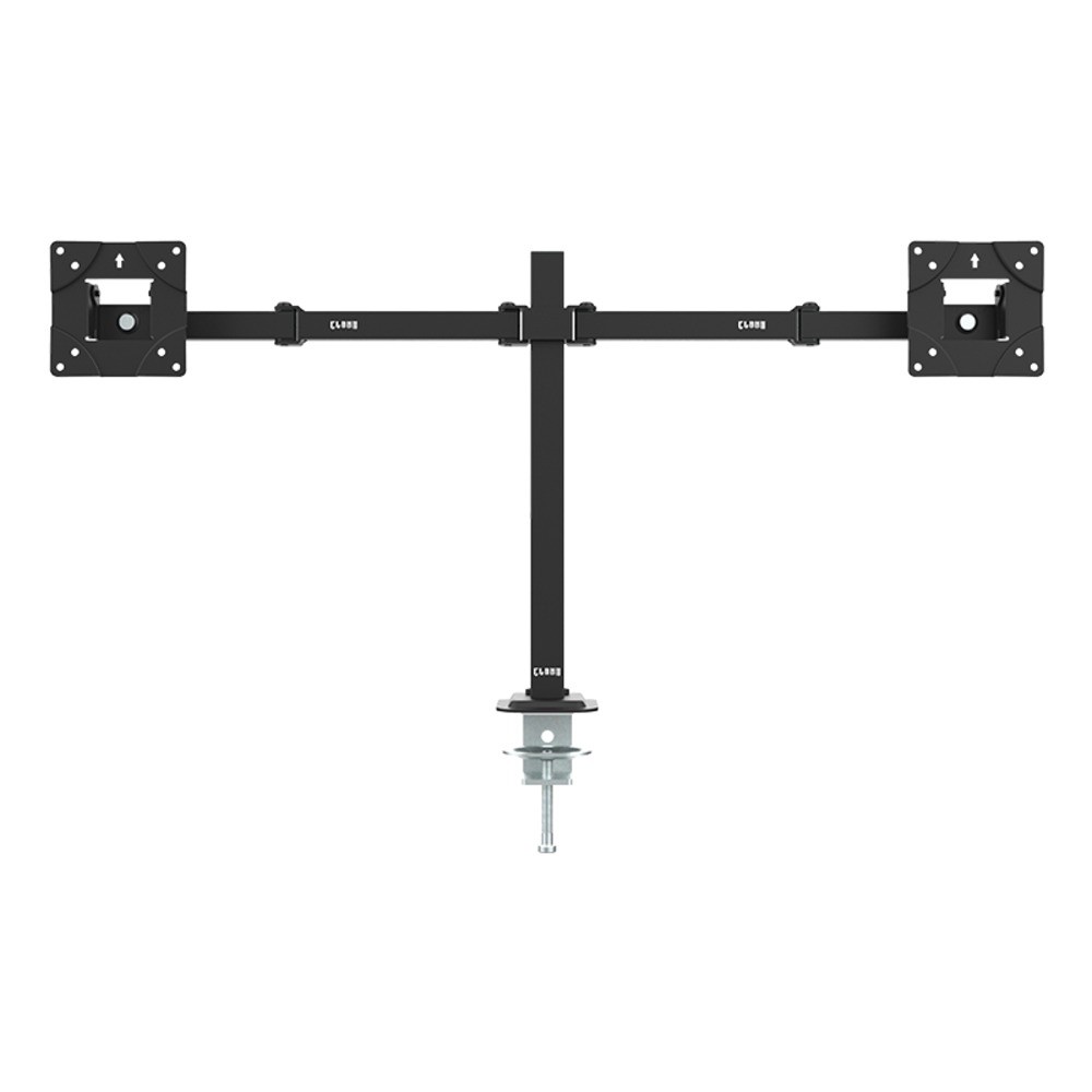 Suporte Articulado para 2 Monitores 17" a 32" Vesa 75x75 100x100 Organizador de Fios Clanm Gamer