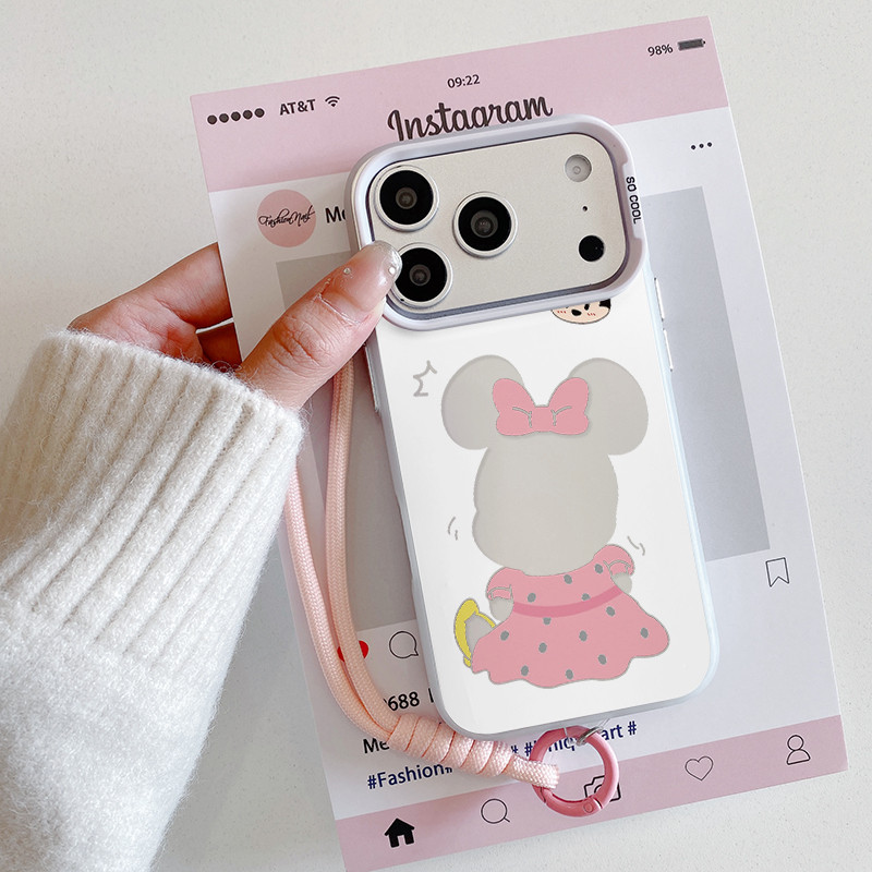 Capa de celular da Minnie com iPhone 17 16 15 14 13 12 11 PRO MAX XS XR 7 8PLUS SE AIR casca macia