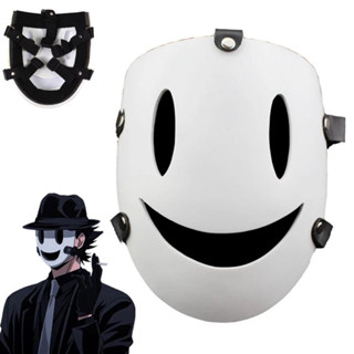 Anime Tenku Shinpan Alta Rise Invasion Máscara Sniper Sorriso Branco Resina Samurai Máscara De Látex Cosplay Máscara De em Oferta na Shopee