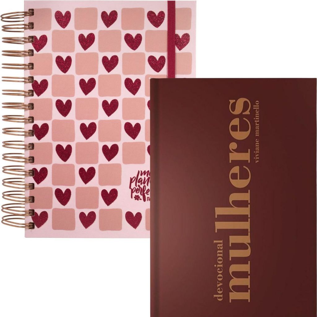 Kit Meu Plano Perfeito | Espiral | Florescer Capa Coração + Devocional Mulheres 365 Dias Viviane Martinello em Oferta na Shopee