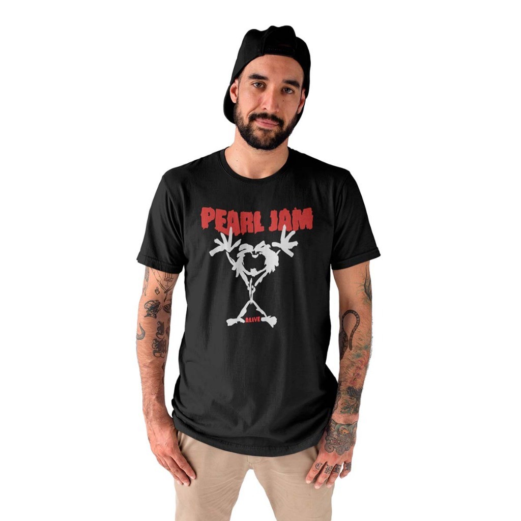 Camiseta Rock Punk Pearl Jam Alive Classica Algodão Premium Unissex