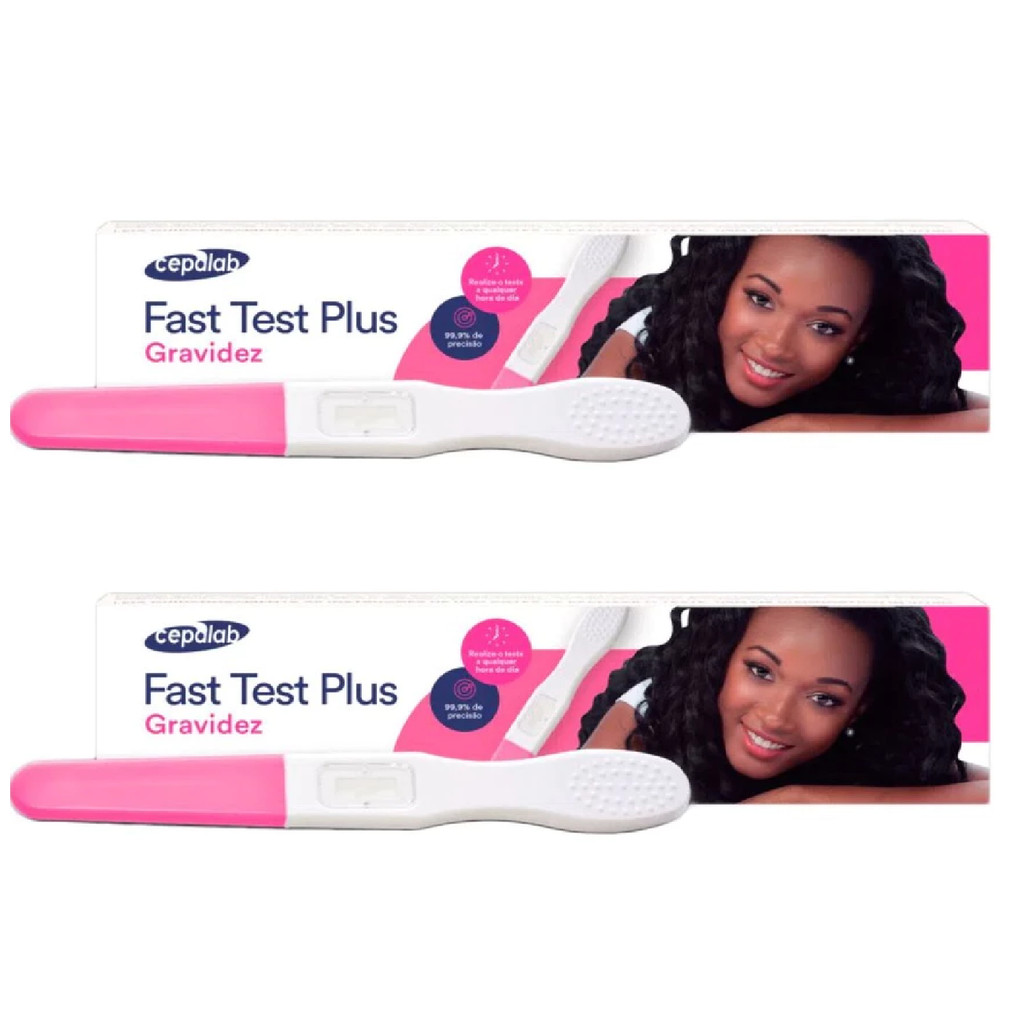 Kit 2 Fast Test Plus Teste de Gravidez Caneta Semanas em Oferta na Shopee
