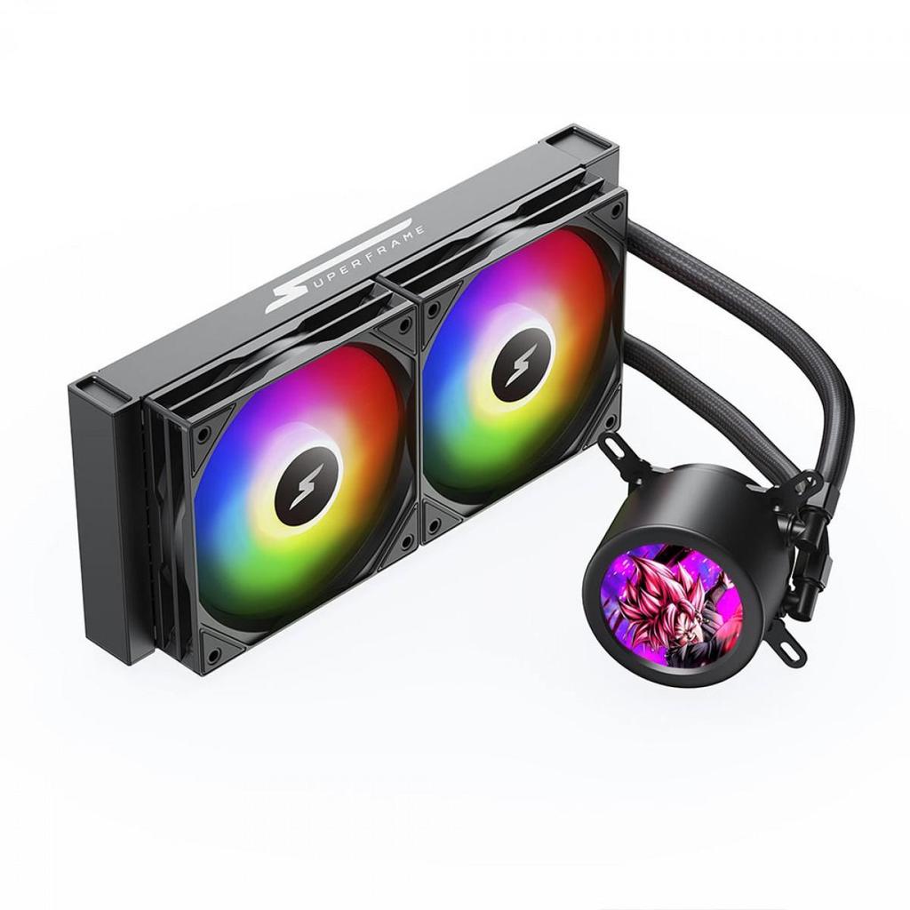 Water Cooler SuperFrame ISENGARD MAGIC, 240mm, Bomba Infinit, LCD Custom, Intel-AMD, SF-W240-MB em Oferta na Shopee