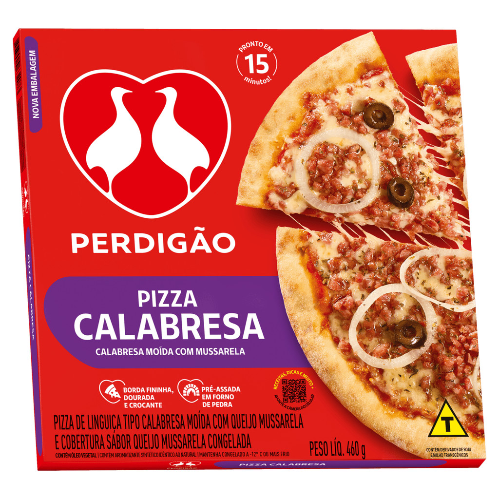 Pizza Calabresa Perdigão Caixa 460g em Oferta na Shopee