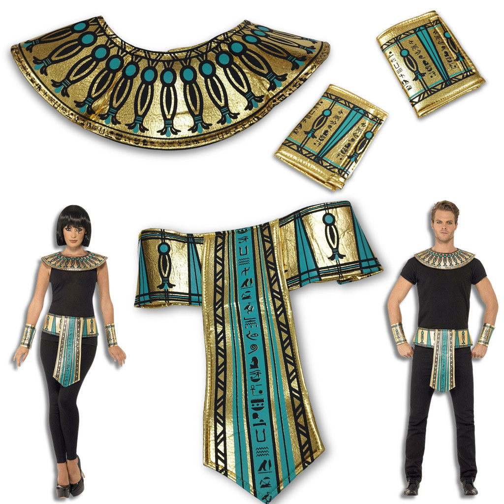 Conjunto de Acessórios Faraó e Cleópatra