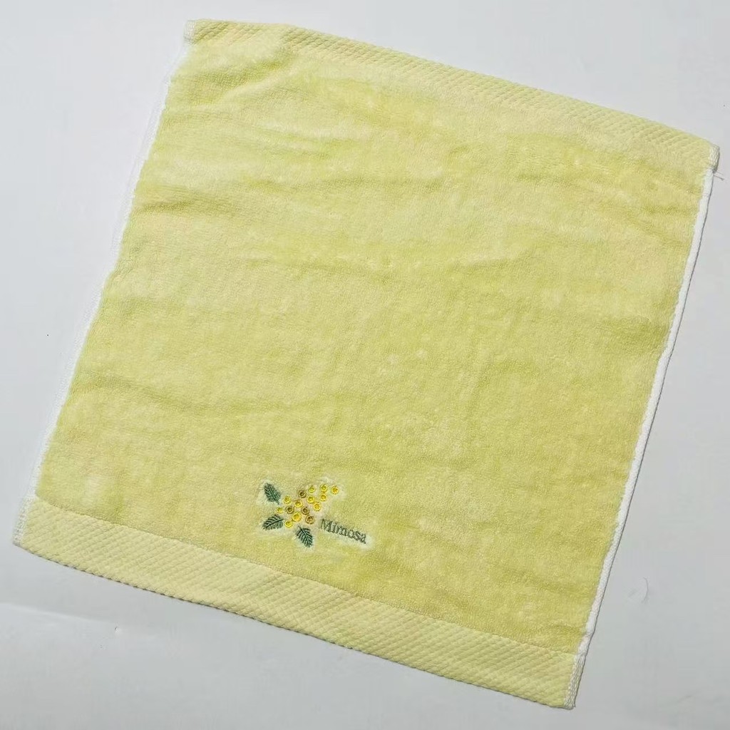 Frete grátis ye corte de lã de algodão puro de alto valor, lavagem facial macia, absorve água, toalha quadrada bordada,