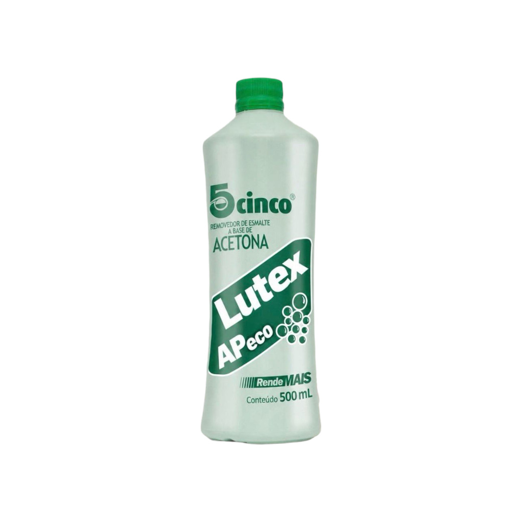 Acetona Lutex 5cinco removedor de esmalte 500ml