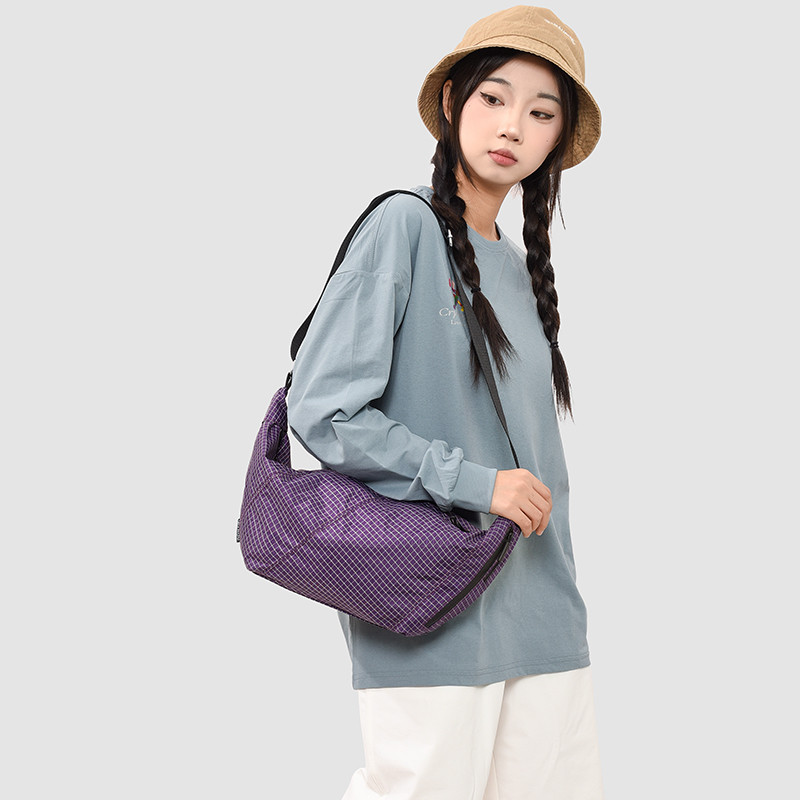 Street Wear estilo japonês saco do mensageiro leve lazer esportes ciclismo ao ar livre bolinho saco moda treliça bolsa d