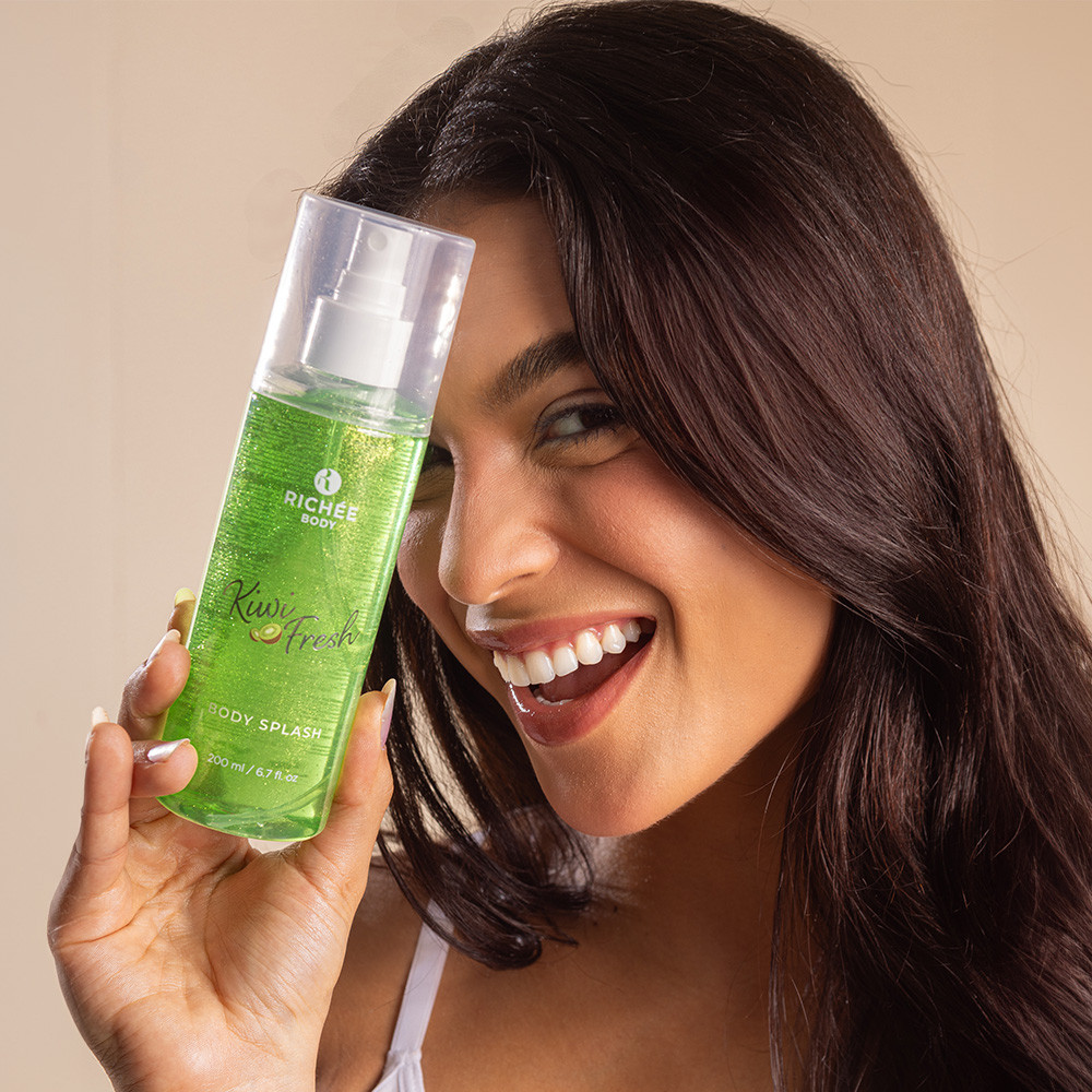 Kit Esfoliante, Body Splash e Geleia Hidratante Kiwi