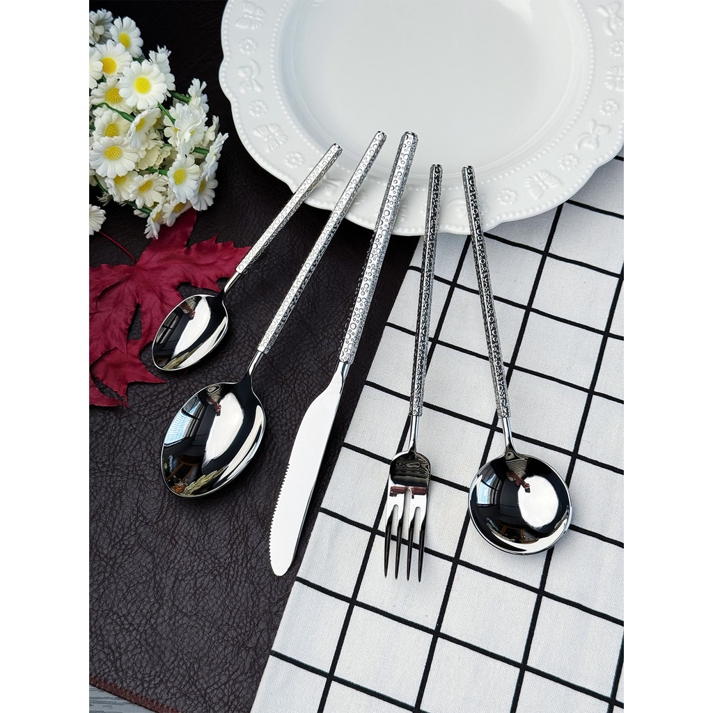 Bonito comida ocidental talheres bife talheres talheres talheres de comida ocidental conjunto de talheres bife colher co
