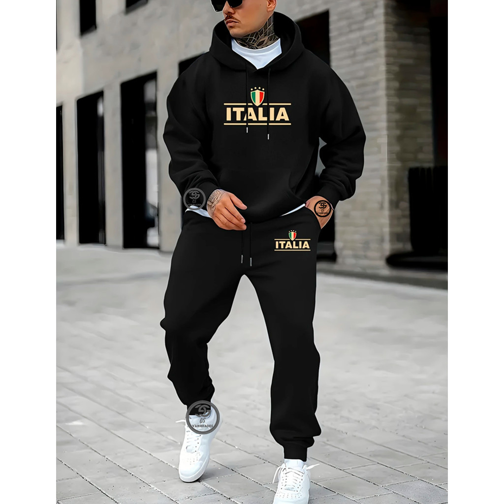 Conjunto Moletom canguru Premium  Masculino e Feminino Casaco  Blusa de frio Inverno