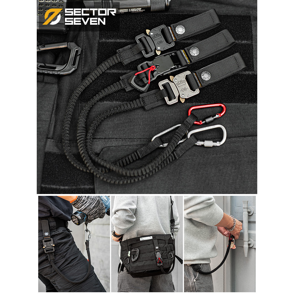 District 7 ferramenta funcional corda instrumento ferramenta telefone móvel anti-perdido anti-perdido gancho mochila cal