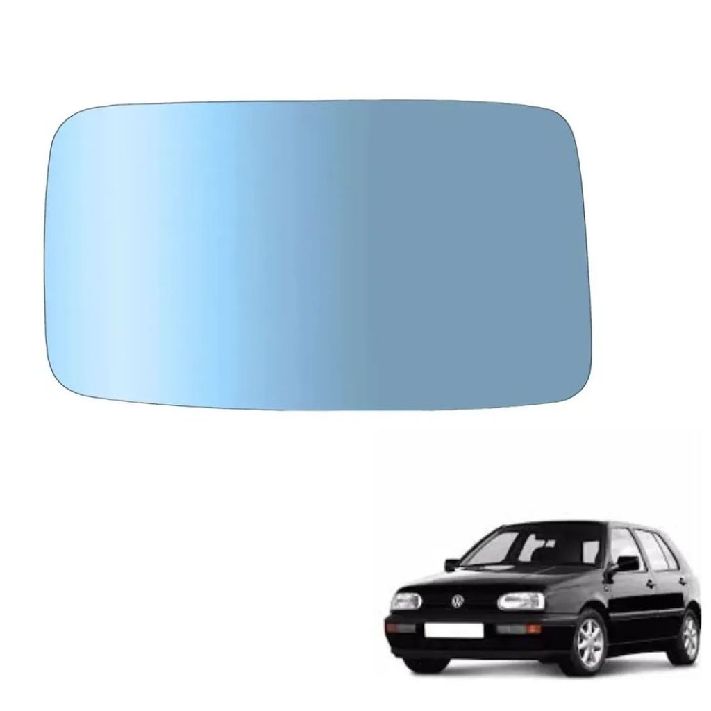 LENTE ESPELHO RETROVISOR AZUL GOLF 1995 -99 Esquerdo