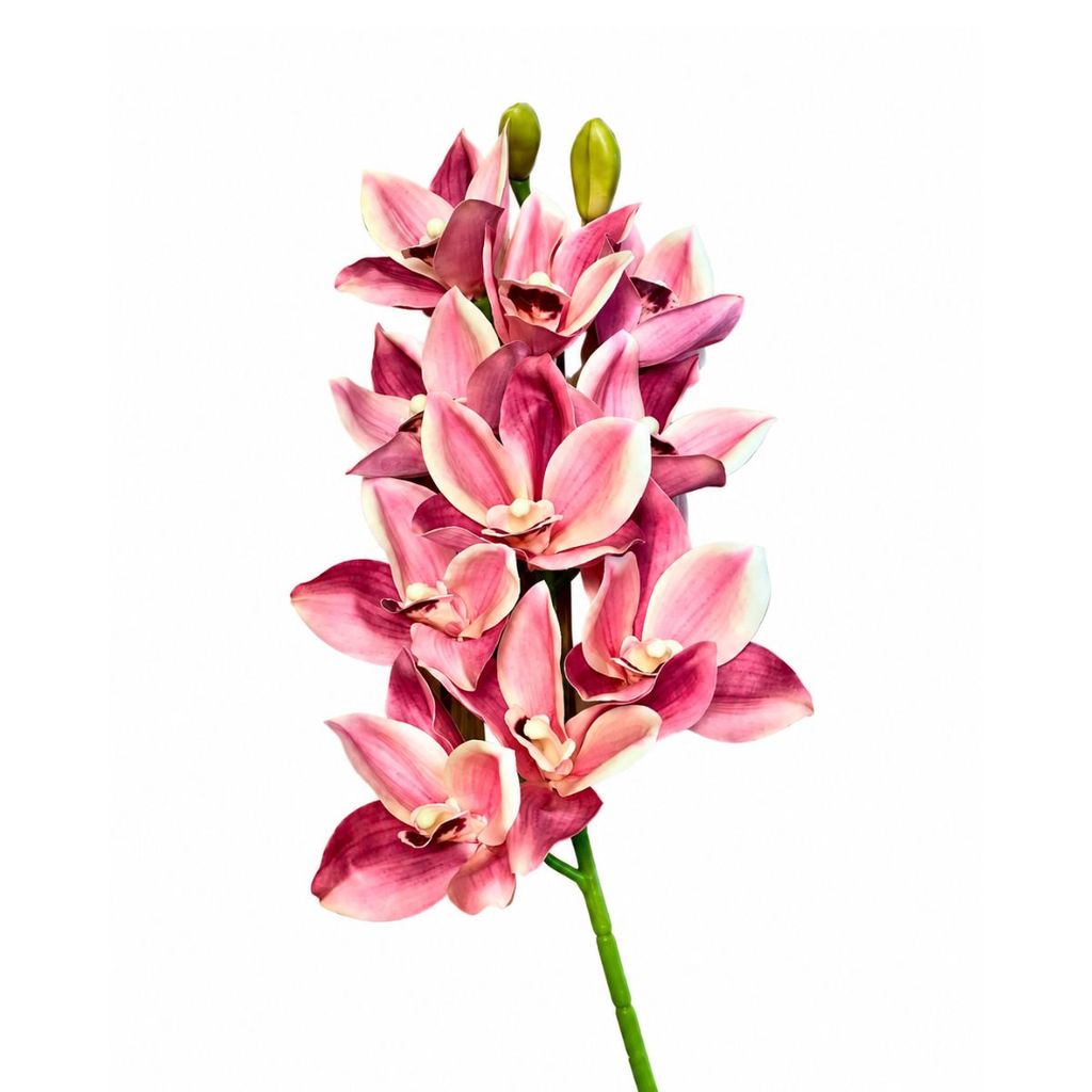 Orquídea Cymbidium 3D Artificial Decoração Arranjos