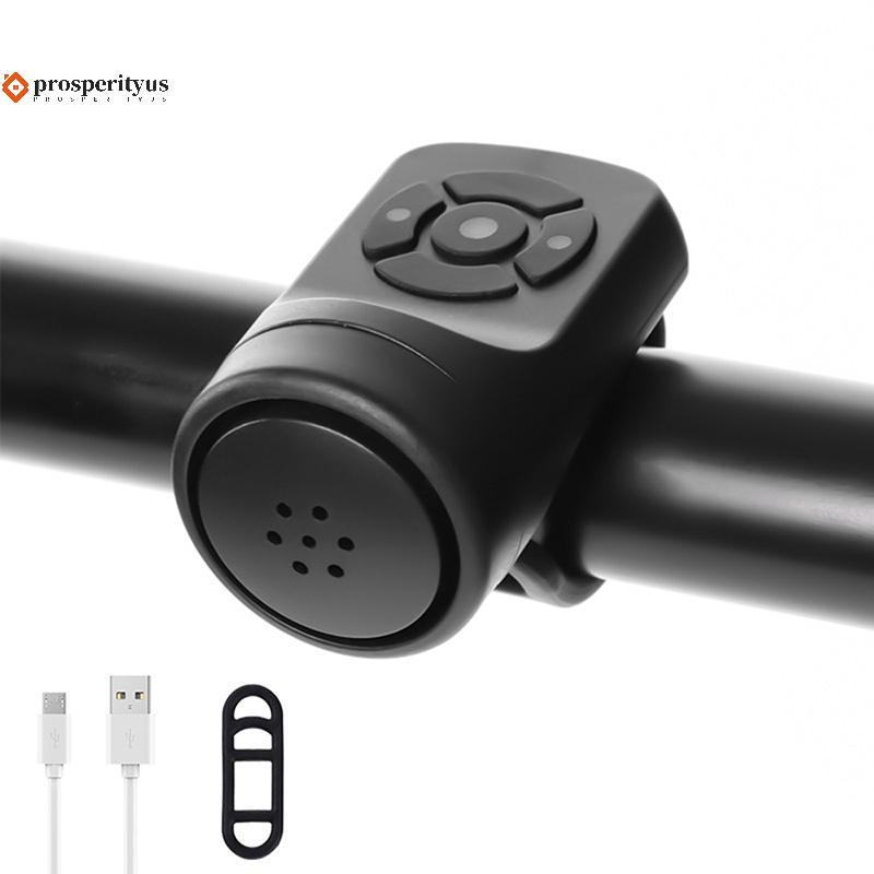 [PPTS] Buzina Elétrica Para Bicicleta ABS USB Recarregável Anel De Alto-Falante Ciclismo Acessórios Alarme Guidão