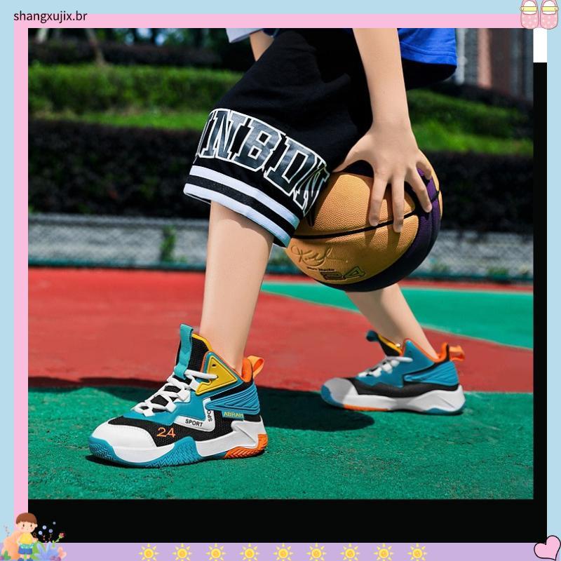 kit tênis infantil masculino tênis infantil masculino Sapatos para meninos 2024 Novos tênis de basquete para crianças