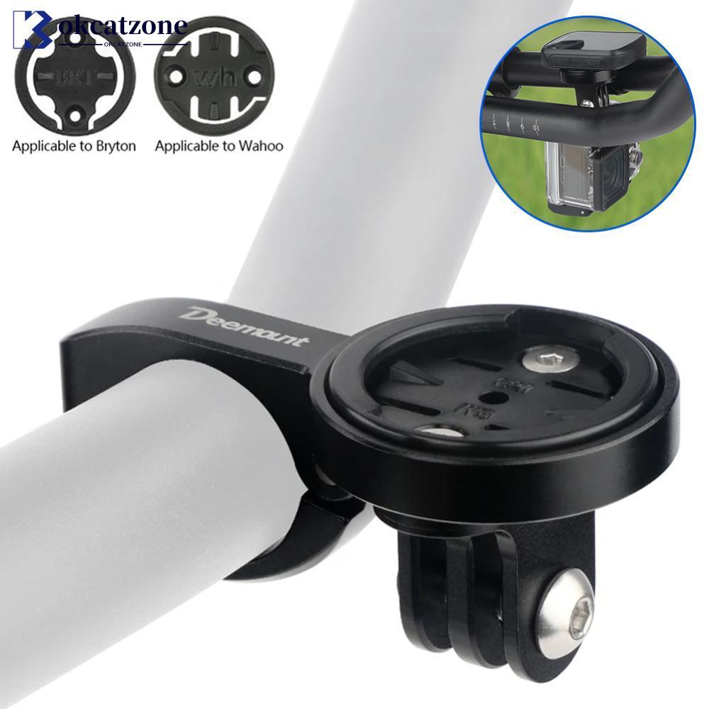OKCATZONE MTB Bicicleta Suporte Para Computador TT Guiador Velocímetro Montagem Incl . 3 Adaptadores GARMIN Bryton Wahoo