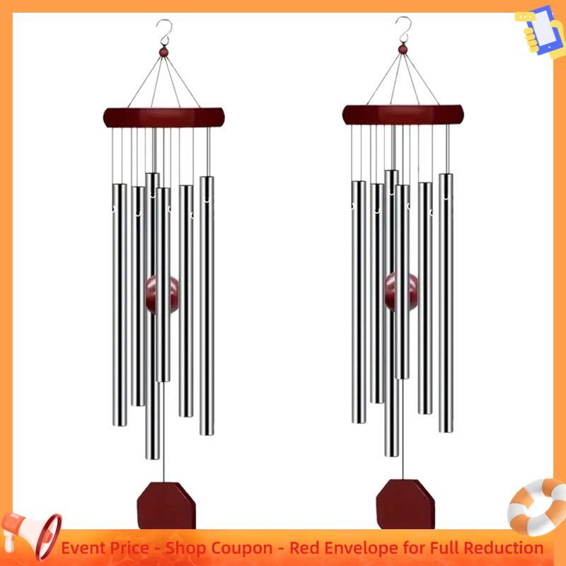 Ranarxaxenia002 Pack PgzsyMemorial Wind Chimes Outdoor Grande Tom Profundo , Simpatia Elegante Carrilhão De Vento Person
