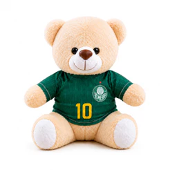 Ursinho de Pelúcia Teddy Palmeiras 22cm – Presente Criativo Infantil, Decoração Quarto, Macia