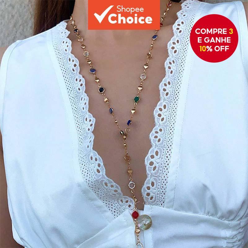 Colares de Contas Coloridas: Onde Comprar | BuscaProdutos