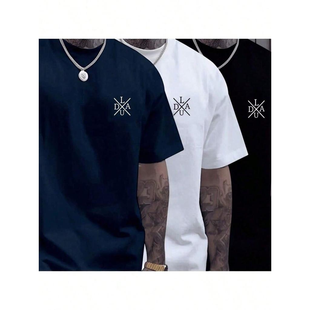 Kit Conjunto 3 Camisetas Camisa 100%  Algodão Basica Lançamento Premium Confortavel