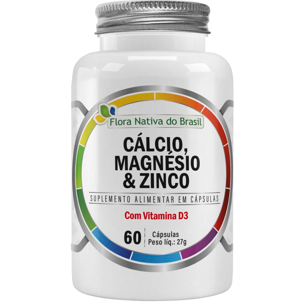 CMZ - CALCIO, MAGNESIO E ZINCO 60 CAPS FLORA NATIVA DO BRASIL