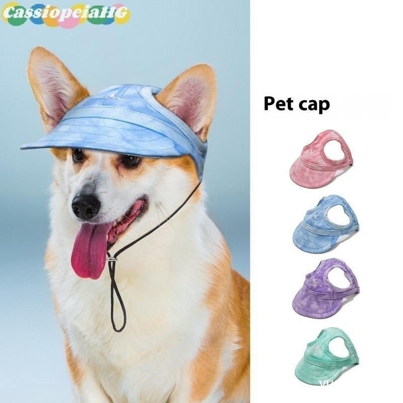 (Cassiopeiahg) Boné Para Cachorro Bordado De Pico Ajustável Macio Respirável Orelha Exposta Sol Sombreamento Beisebol Ac em Oferta na Shopee