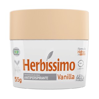 Desodorante Creme Antitranspirante Herbíssimo Vanilla 55G em Oferta na Shopee